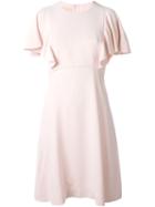 Giambattista Valli Ruffle Sleeves Dress, Women's, Size: 46, Pink/purple, Spandex/elastane/viscose
