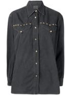 Versace Vintage Long-sleeve Buttoned Shirt - Black