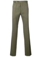 Valentino Stripe Detail Tailored Trousers - Green