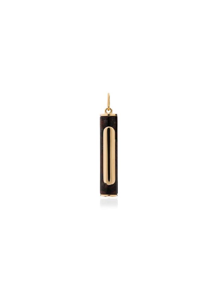 Foundrae 18kt Gold Fire Clockweight Pendulum Pendant