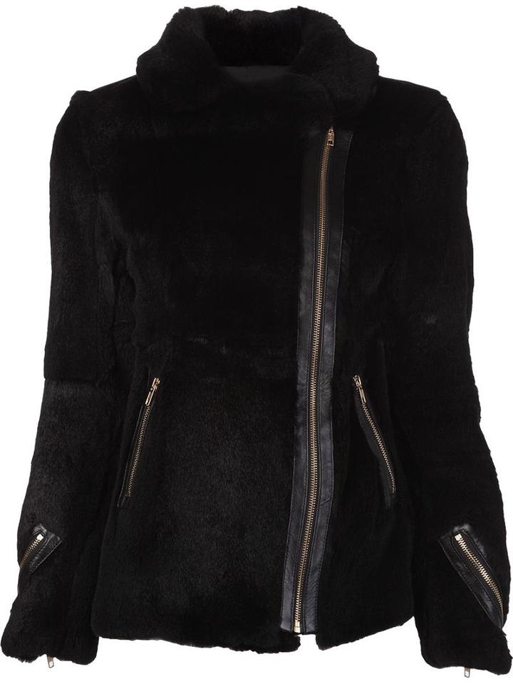 Jocelyn 'the Beverly' Jacket, Women's, Size: Xs, Black, Rabbit Fur