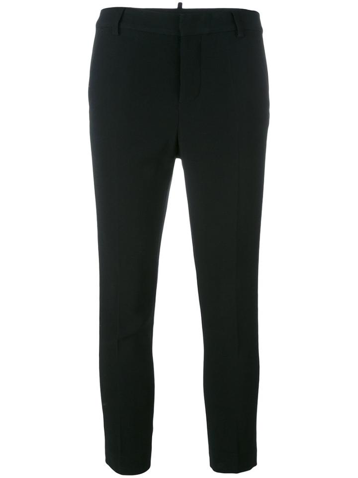 Dsquared2 - Tokyo Trousers - Women - Viscose/acetate/elastodiene - 44, Women's, Black, Viscose/acetate/elastodiene