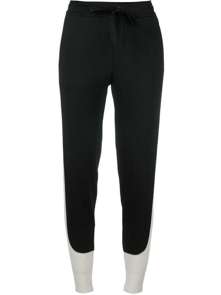 Dkny Contrast Piped Track Pants, Women's, Size: Xs, Black, Spandex/elastane/viscose/wool