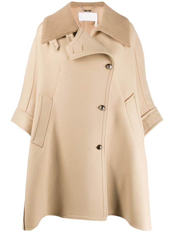 Chloé Oversized Cape - Neutrals