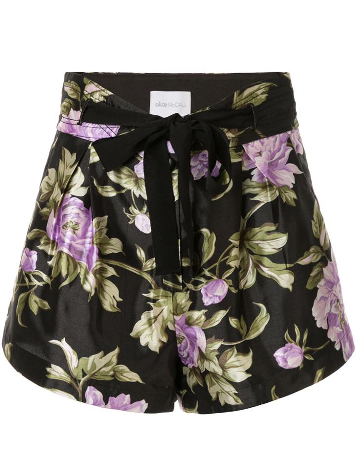 Alice Mccall Wild Flowers Shorts - Black
