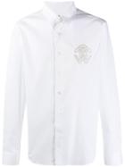 Roberto Cavalli Logo Embroidered Shirt - White
