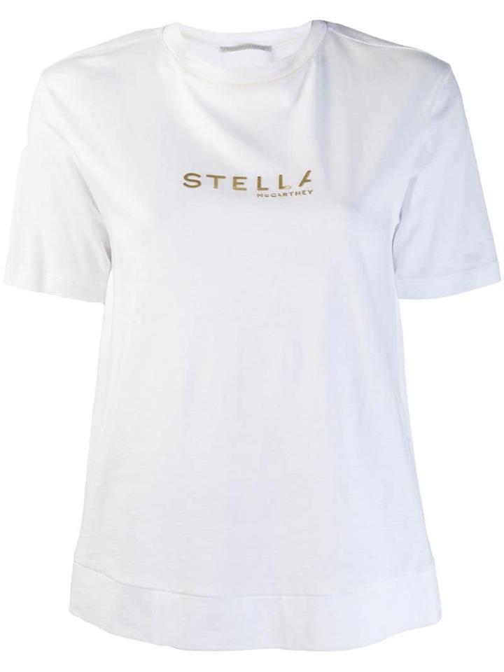 Stella Mccartney Logo Printed T-shirt - White