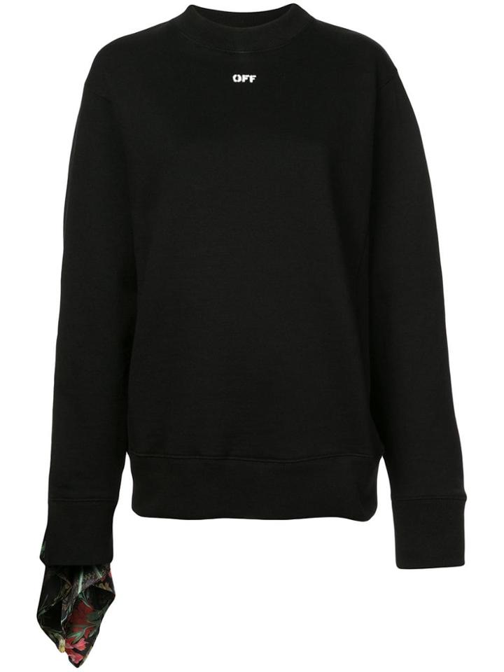 Off-white Foulard Sleeve Sweatshirt - Black