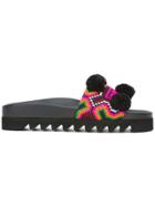 Joshua Sanders Contrast Slides - Black