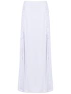 Amir Slama Side Slits Skirt - White