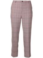 Ganni Check Tailored Trousers - Grey