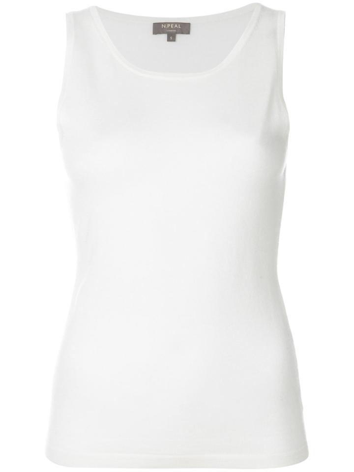 N.peal Superfine Shell Top - White