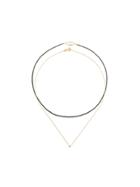 Uzerai Edits Diamond Necklace Set - Black