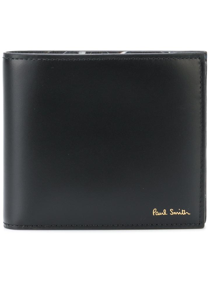 Paul Smith Paul's Bike Print Billfold Wallet - Black