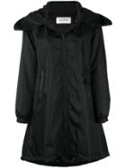 Valentino Vltn Hooded Coat - Black