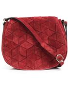 Welden Geometric Pattern Crossbody Bag, Women's, Red