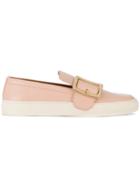 Bally Buckled Slip-on Loafers - Pink & Purple