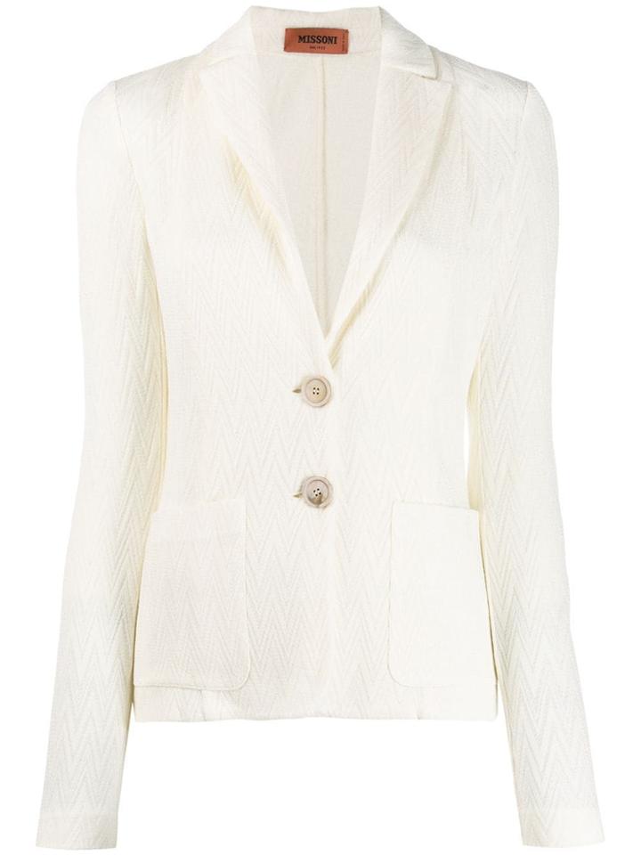 Missoni Classic Single-breasted Blazer - White