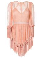 Alice Mccall Fringed Detail Dress - Pink & Purple