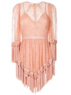 Alice Mccall Fringed Detail Dress - Pink & Purple