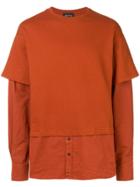Andrea Ya'aqov Crew-neck Jumper Shirt - Orange