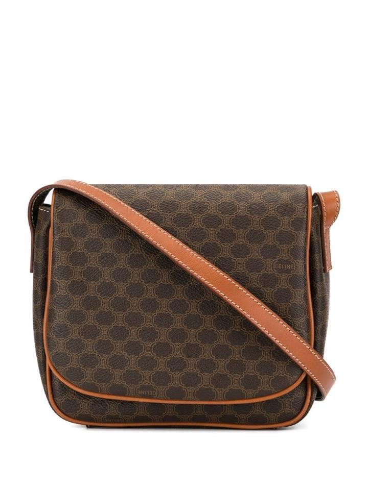 Céline Pre-owned Macadam Cross-body Bag - Brown
