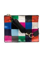 Sacai Multicoloured Leather Small Pillow Patchwork Bag