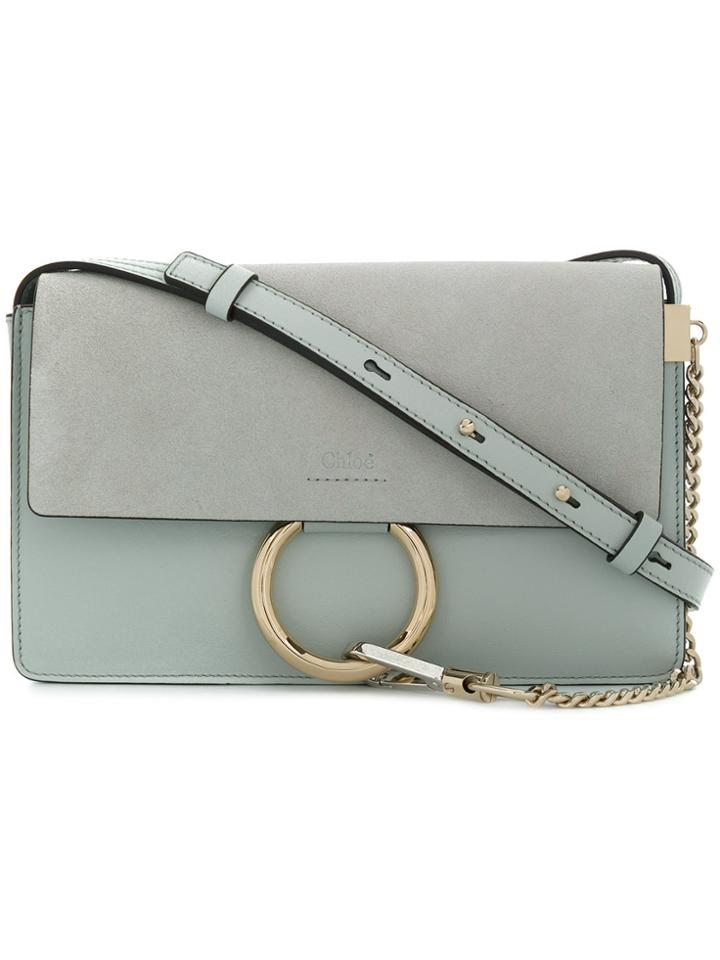 Chloé Faye Wallet Shoulder Bag - Nude & Neutrals
