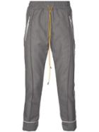 Rhude Pinstripe Cropped Trousers - Grey