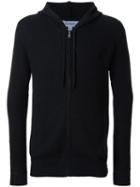 Venroy Zipped Knitted Hoodie, Men's, Size: Medium, Black, Cotton/cashmere