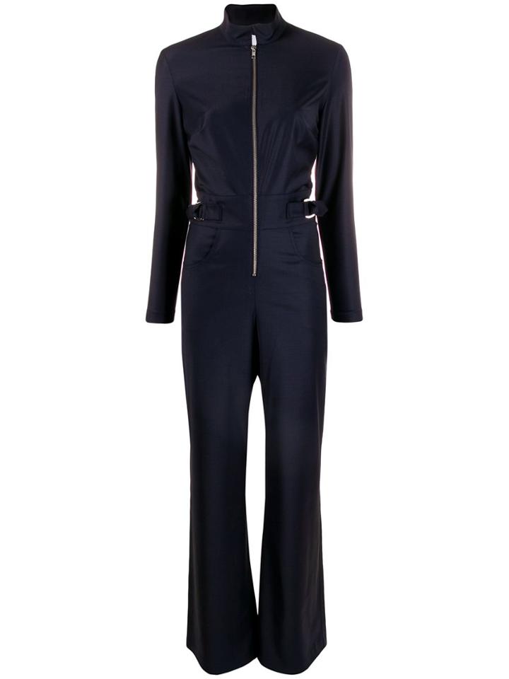 Carolina Ritzler Zip Front Jumpsuit - Blue