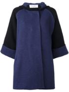 Gianluca Capannolo Shortsleeved Hooded Coat, Women's, Size: 38, Black, Polyamide/virgin Wool