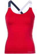 Perfect Moment - Strapped Sports Tank Top - Women - Spandex/elastane/polyimide - L, Red