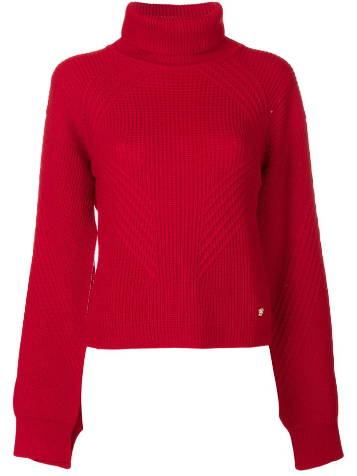 Versace Roll Neck Jumper - Red