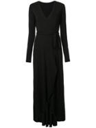 Nicole Miller Jersey Wrap Dress - Black