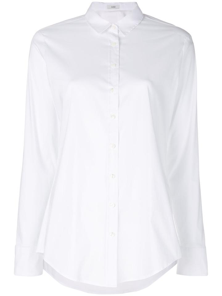 Closed - Long Sleeve Shirt - Women - Cotton/spandex/elastane/polyimide - L, White, Cotton/spandex/elastane/polyimide