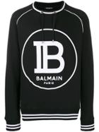 Balmain Drawstring Logo Sweater - Black