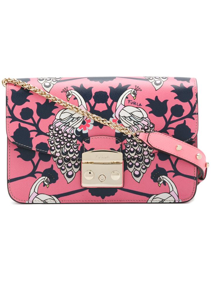 Furla Patterned Metropolis Bag - Pink & Purple