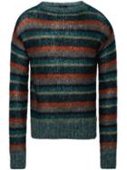 Prada Striped Sweater - Green