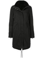 Yves Salomon Army Bachette Fur Lined Parka - Black