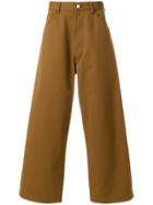 Marni Oversized Wide Trousers - Brown