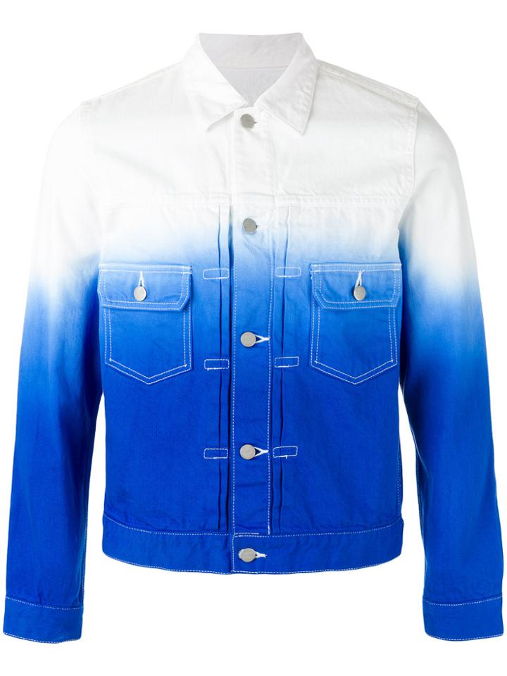 Ganryu Comme Des Garcons Ombré Denim Jacket - Blue
