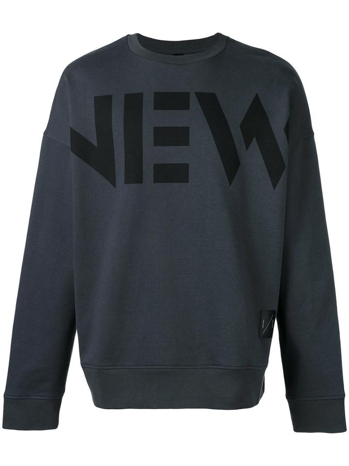 Odeur - 'superior' Printed Sweatshirt - Unisex - Cotton - Xl, Grey, Cotton