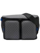 Emporio Armani Logo Patterned Belt Bag - Black