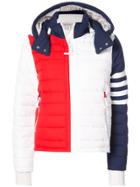 Thom Browne Downfill Ski Jacket With 4-bar Stripe & Removable Hood In