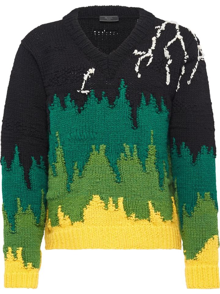 Prada Hand-knitted Jumper - Black