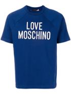 Love Moschino Logo Print T-shirt - Blue