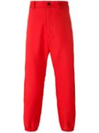 Gucci Loved Logo Trousers, Men's, Size: 48, Red, Polyester
