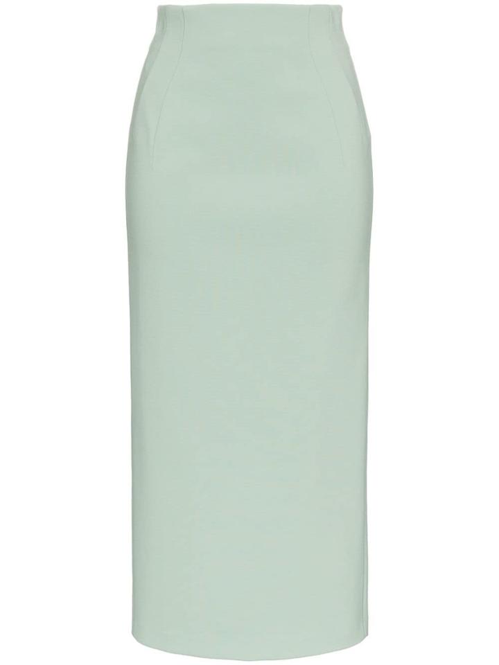 Vika Gazinskaya Jersey High-waisted Pencil Skirt - Green