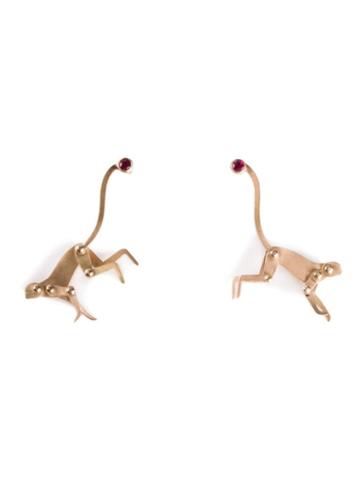 Marc Alary Mini Monkey Earrings